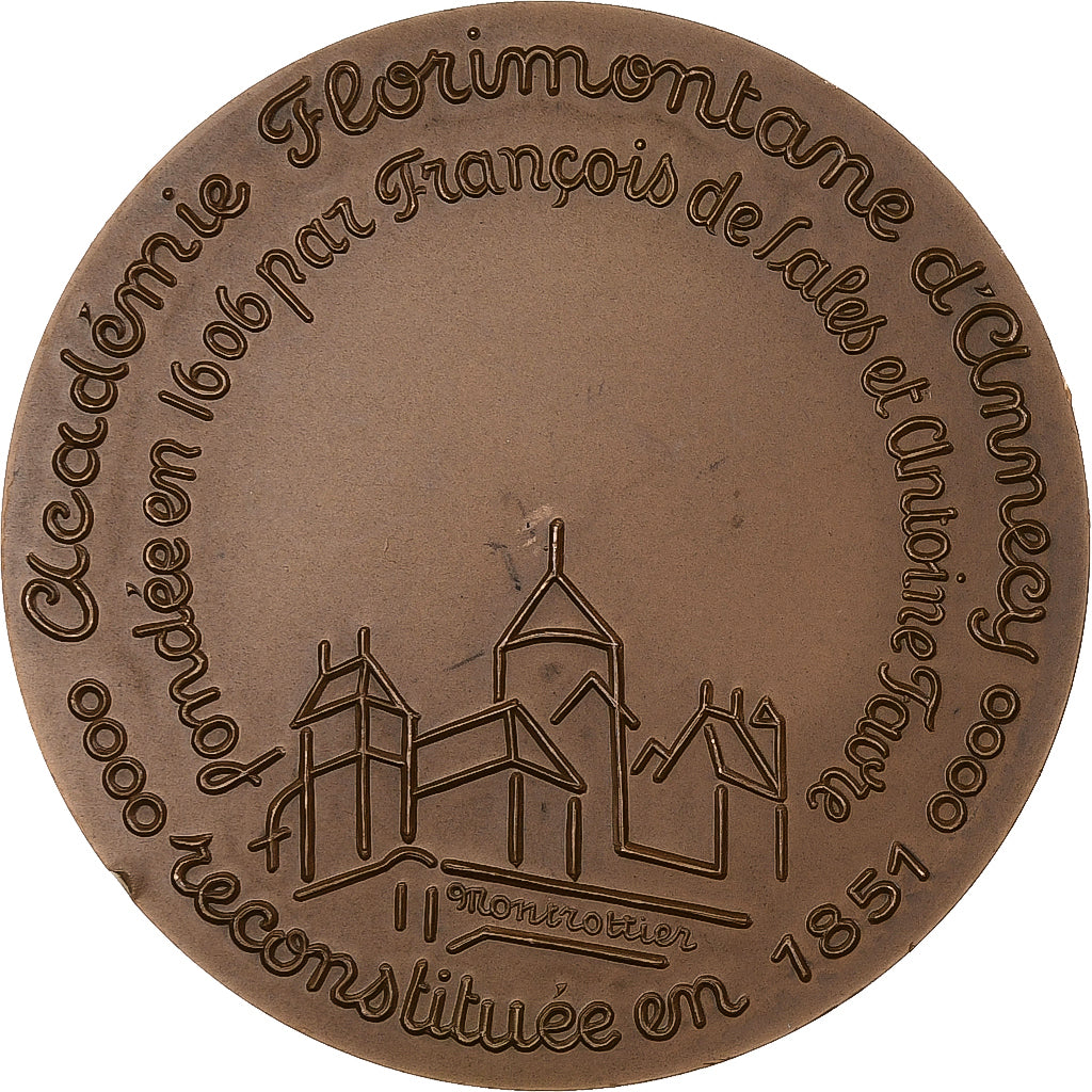 Francja, medal, François de Sales, Académie Florimontane, Annecy, n.d. (1976)