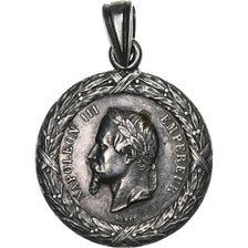 Francia, medaglia, Napoléon III, Campagne d'Italie, 1859, Argento, Barre, SPL-