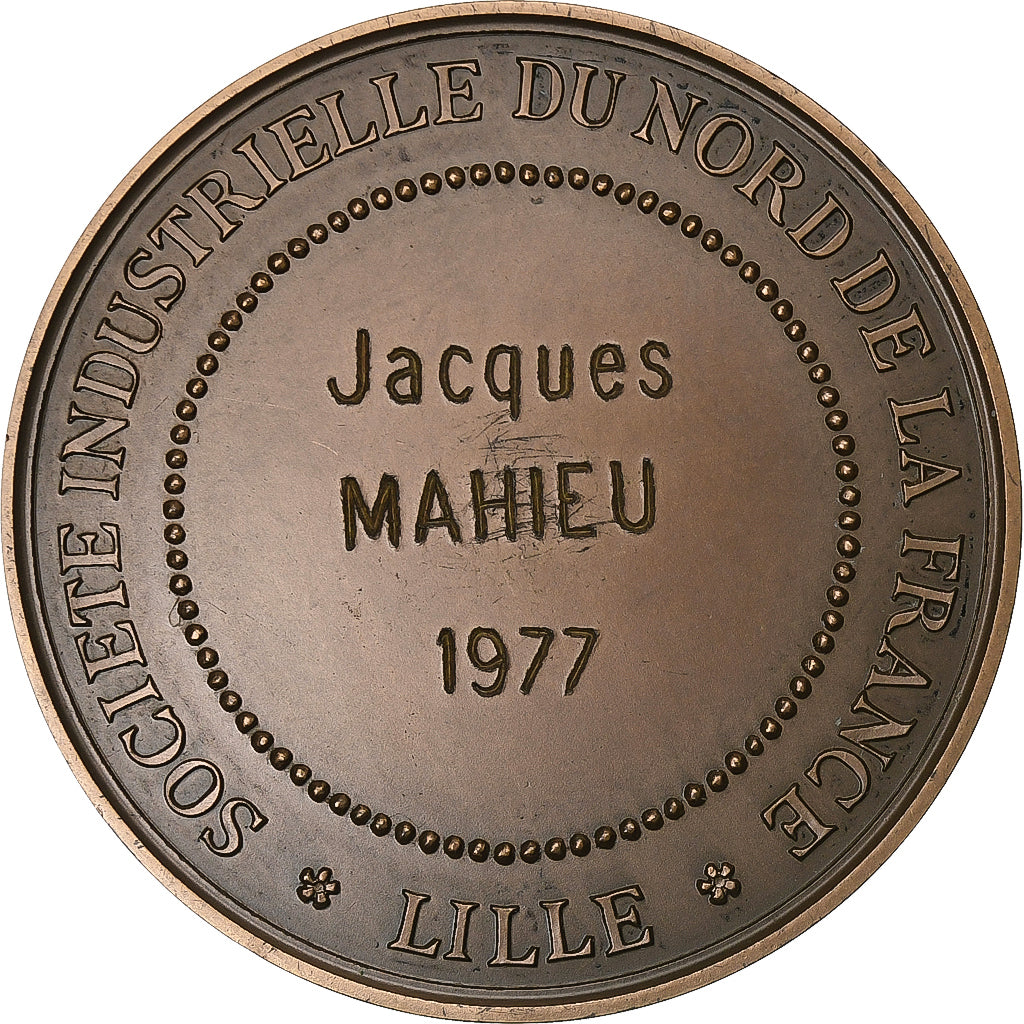 France, Médaille, Société Industrielle du Nord de la France, Lille, 1977