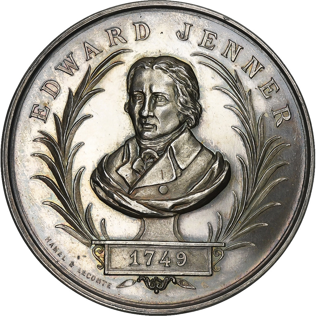 Francia, medaglia, Edward Jenner, Comité Central De Vaccine du Nord, 1897