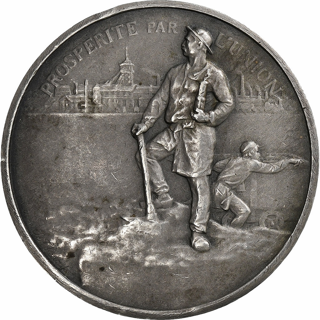 France, Medal, Compagnie des Mines d'Anzin, n.d., Silver, Theunissen, AU(55-58)