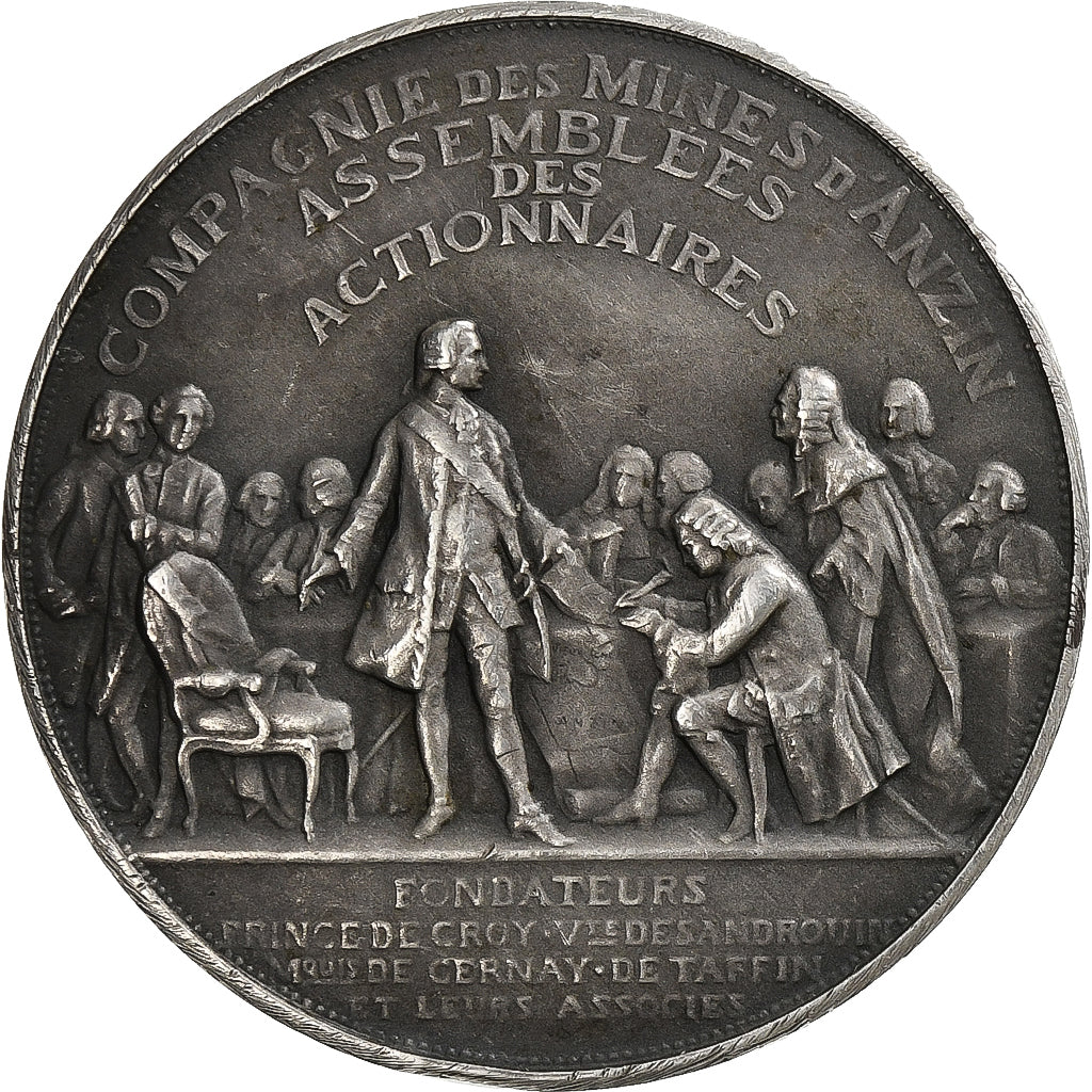 France, Medal, Compagnie des Mines d'Anzin, n.d., Silver, Theunissen, AU(55-58)