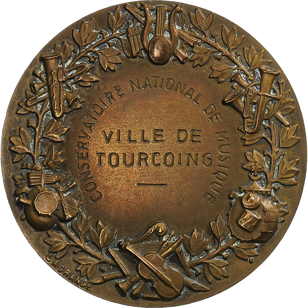 Frankreich, Medaille, Conservatoire National de musique, Tourcoing, n.d.