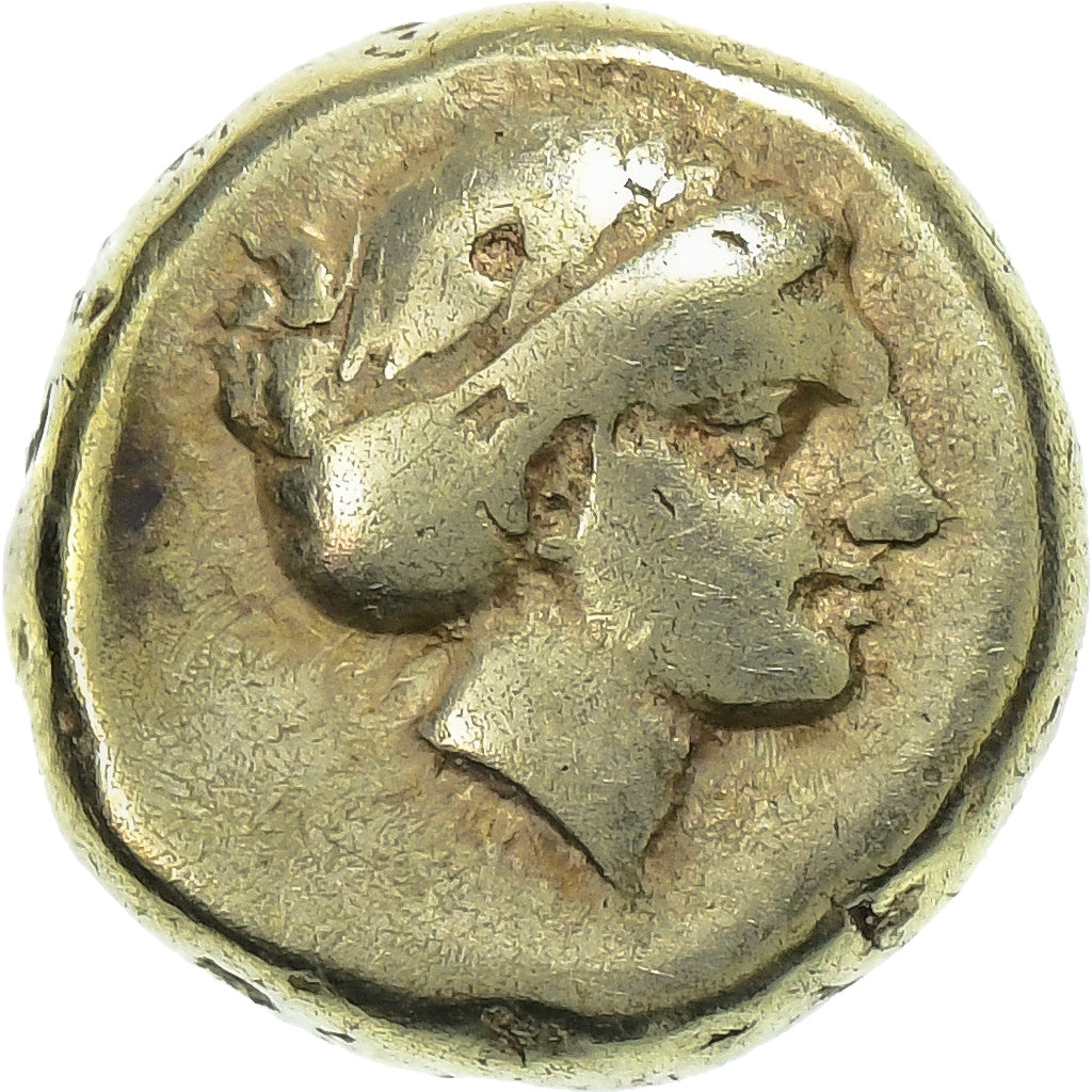 Lesbos, Hekte, ca. 377-326 BC, Mytilene, Elettro, MB+, HGC:6-1026