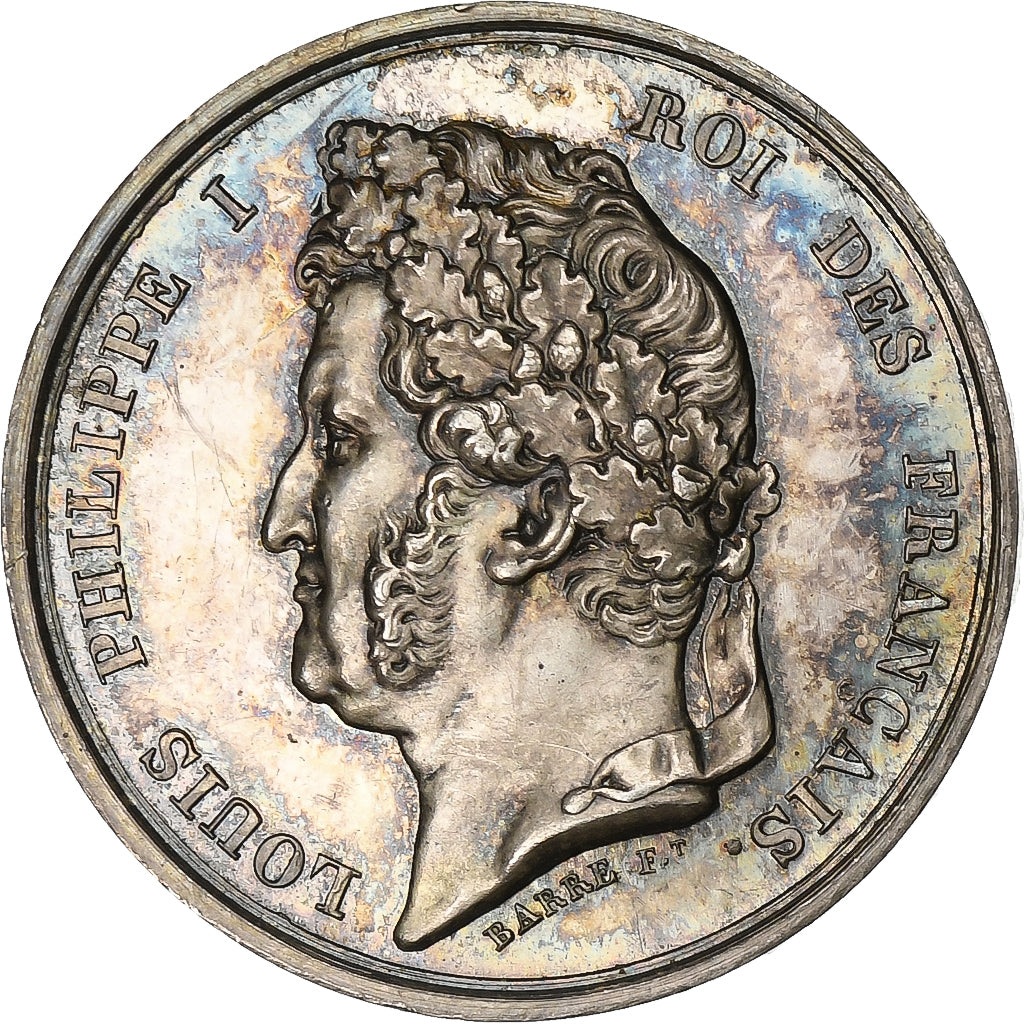 France, Token, Louis Philippe I, Arc de Triomphe, 1836, Silver, Barre, MS(60-62)