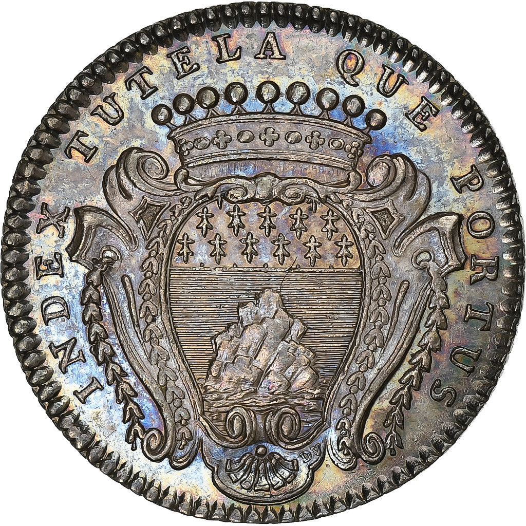 France, Token, François-Pierre Du Rocher, Maire de Nantes, 1747, Silver