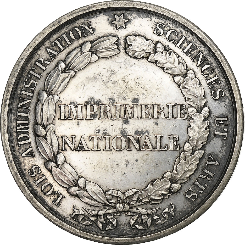 France, Token, Imprimerie Nationale, 1848, Silver, Farochon, AU(55-58)