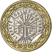 France, 1 Euro, Clipé, 2000, Pessac, Bimétallique, SUP