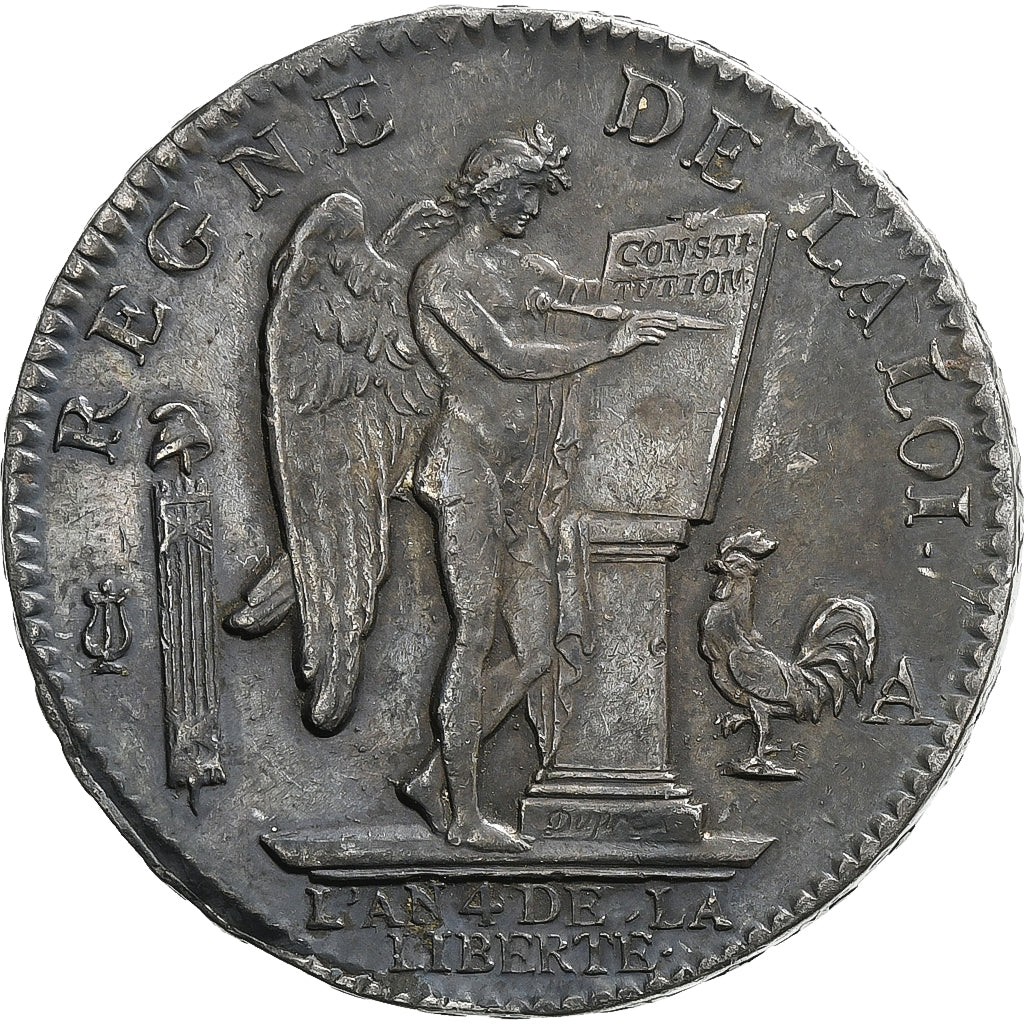 Frankrijk, Louis XVI, Ecu de 6 Livres, 1792 / AN 4, Paris, Zilver, ZF+