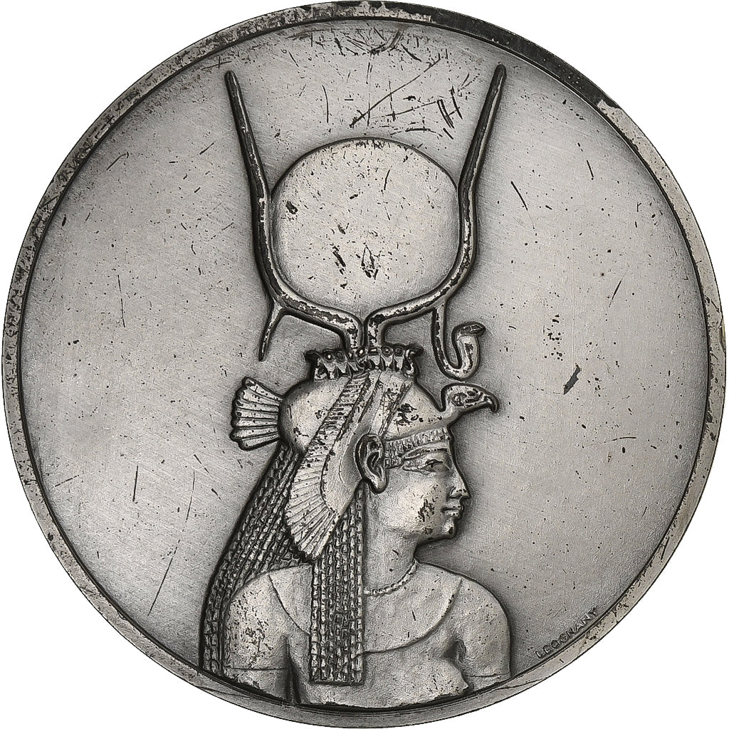 France, Medal, Unesco, Sauvegarde des Monuments de Philae, Egypte, 1975