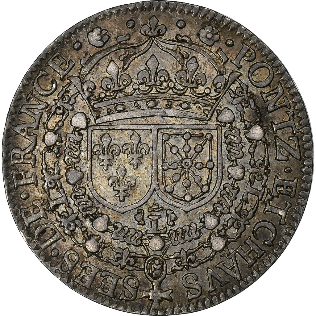 Francia, ficha, Ponts et Chaussées, 1635, Argento, BB+, Feuardent:manque
