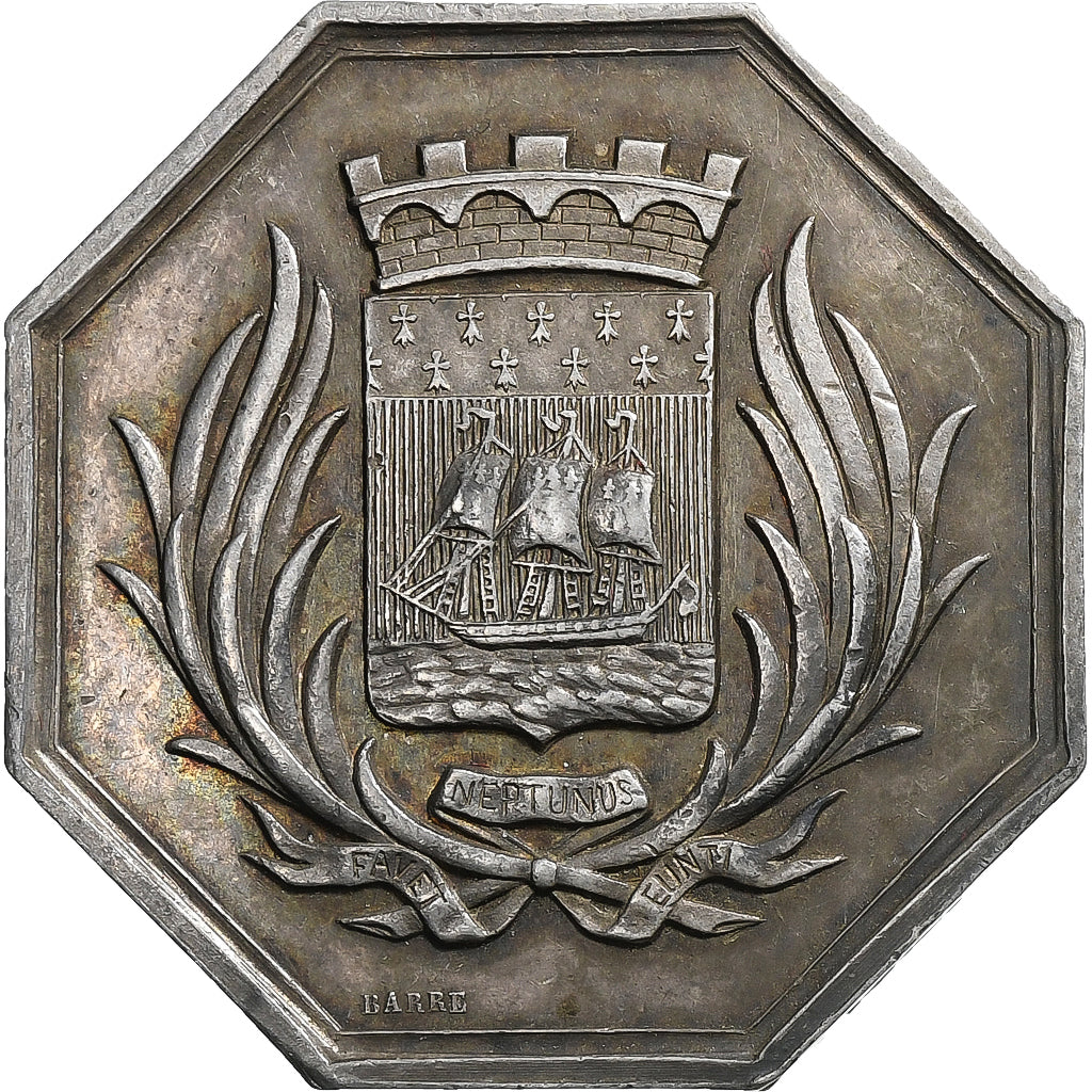 Francia, ficha, Chambre de Commerce de Nantes, n.d., Argento, Barre, SPL-