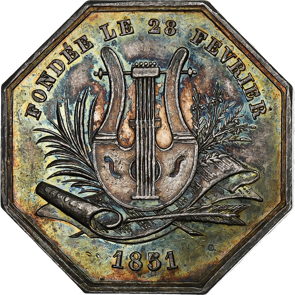 Francia, ficha, Musique, Syndicat, SACEM, 1851, Argento, SPL-