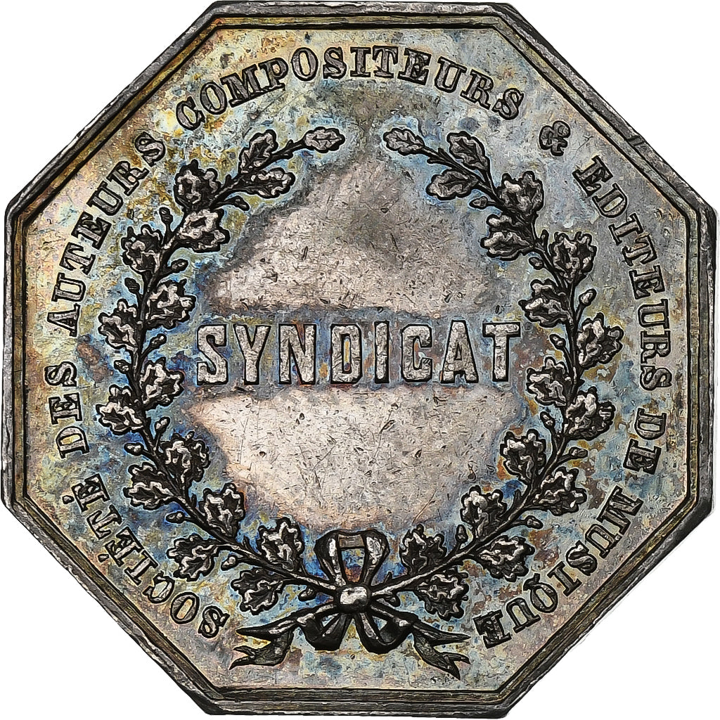 Francia, ficha, Musique, Syndicat, SACEM, 1851, Argento, SPL-