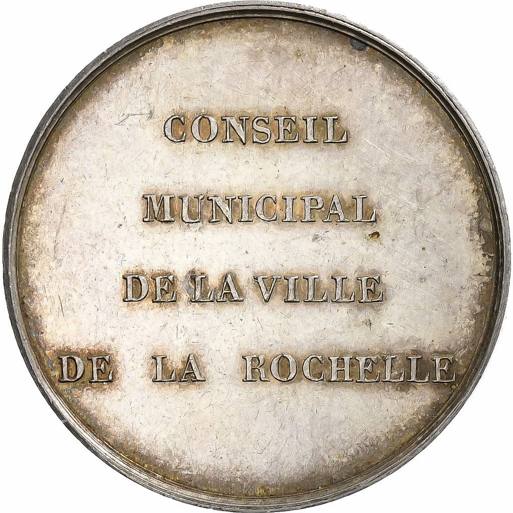 Francia, ficha, Conseil Municipal de La Rochelle, 1836, Argento, Caqué, SPL-