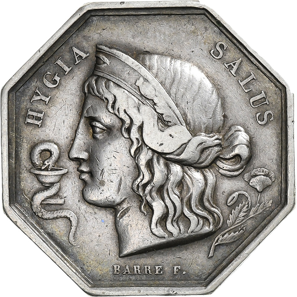 Francia, ficha, Société Pharmaceutique de Paris, 1796, Argento, Barre, BB