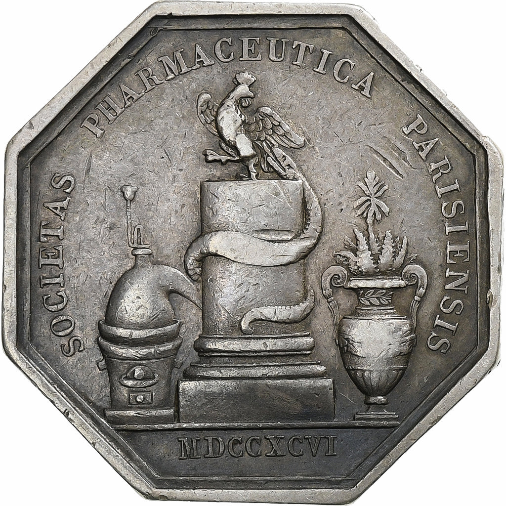 Francia, ficha, Société Pharmaceutique de Paris, 1796, Argento, Barre, BB