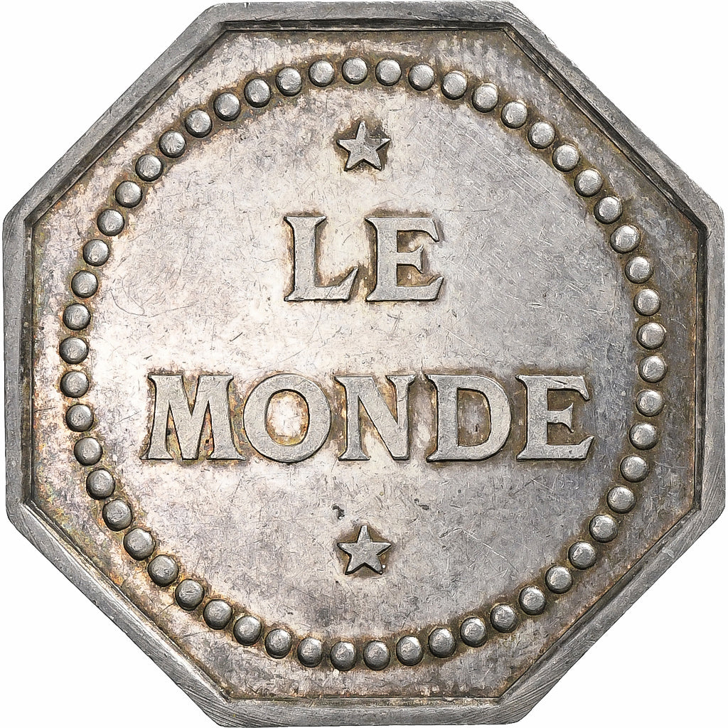 France, Token, Le Monde, Assurances contre l'Incendie, n.d., Silver, AU(50-53)