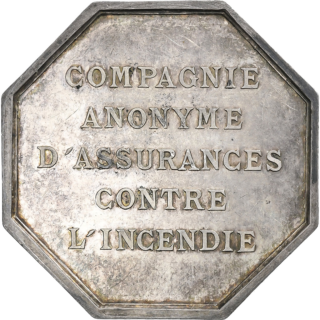 France, Token, Le Monde, Assurances contre l'Incendie, n.d., Silver, AU(50-53)