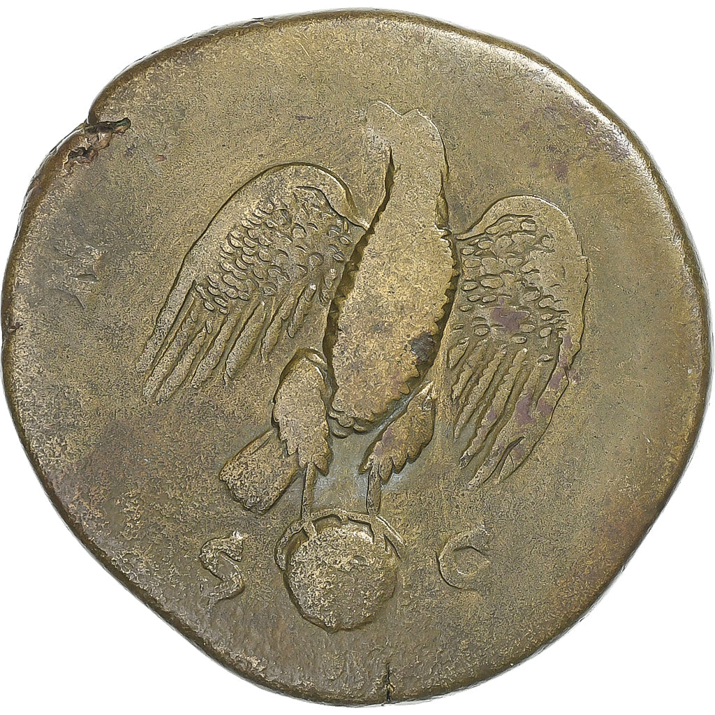 Divin Marc Aurèle, Sesterce, 180, Rome, Bronze, TB, RIC:656