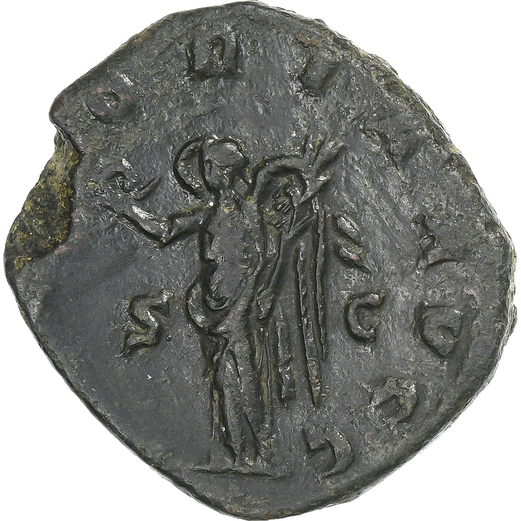 Valerian I, Sesterz, 253, Rome, Bronze, S+, RIC:177