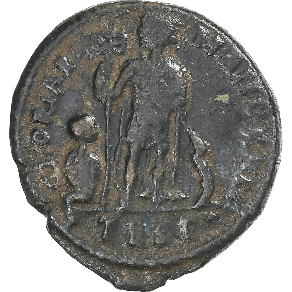 Arcadius, Follis, 383-388, Thessalonica, Bronze, VF(30-35), RIC:45a