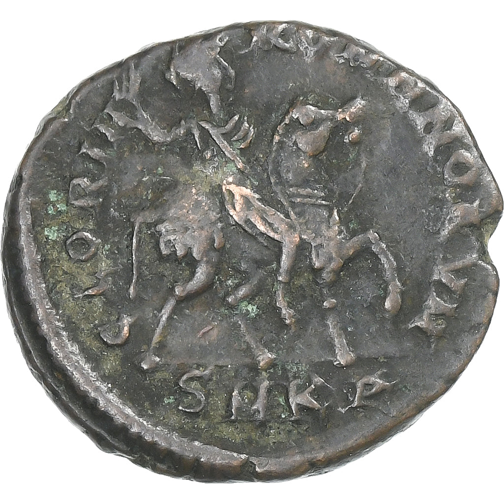 Arcadius, Follis, 392-395, Cyzicus, Bronze, VF(30-35), RIC:29b