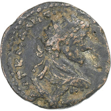 Mesopotamia, Caracalla, Æ Unit, 198-217, Carrhae, Bronce, BC+