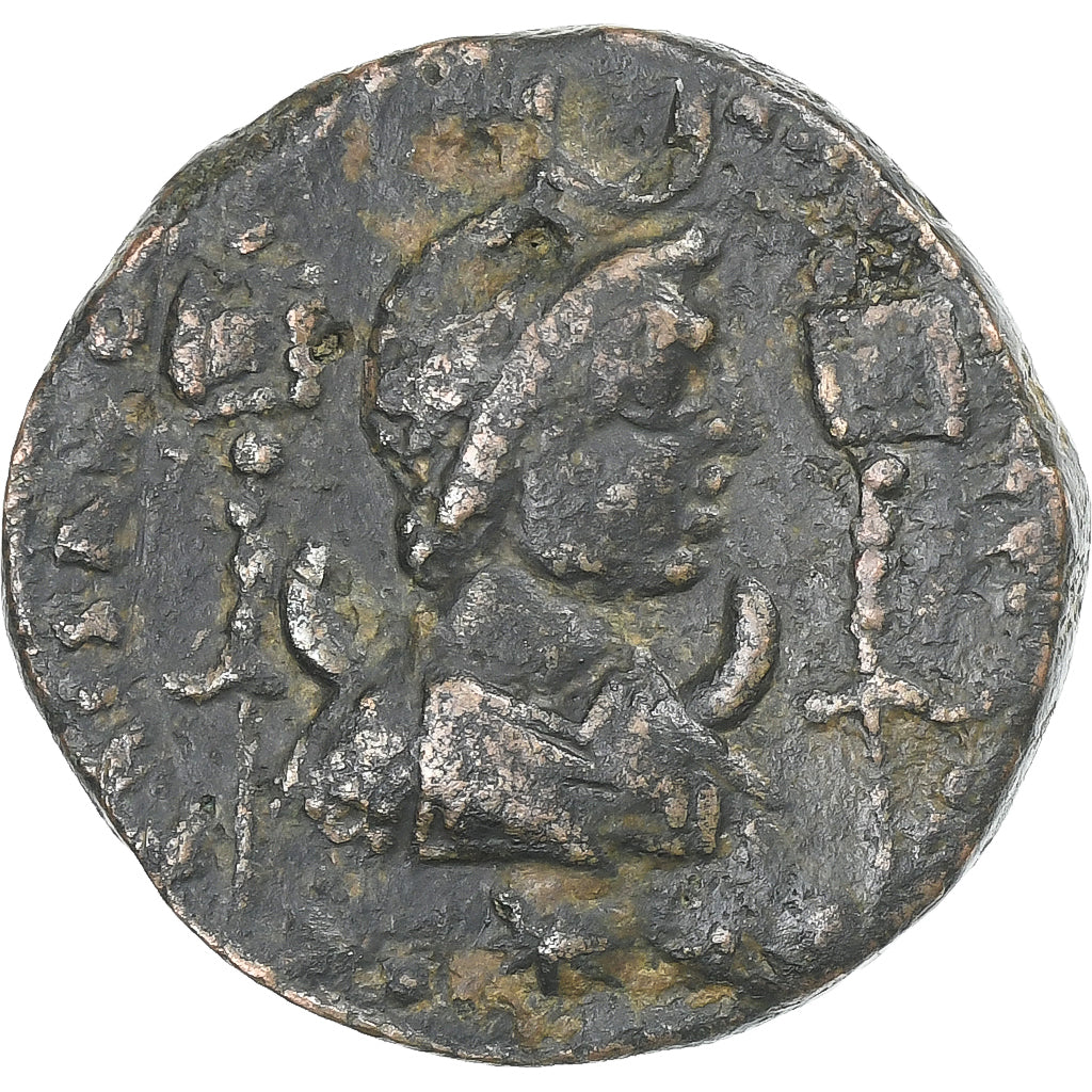Mesopotamia, Caracalla, Æ Unit, 198-217, Carrhae, Bronce, BC+