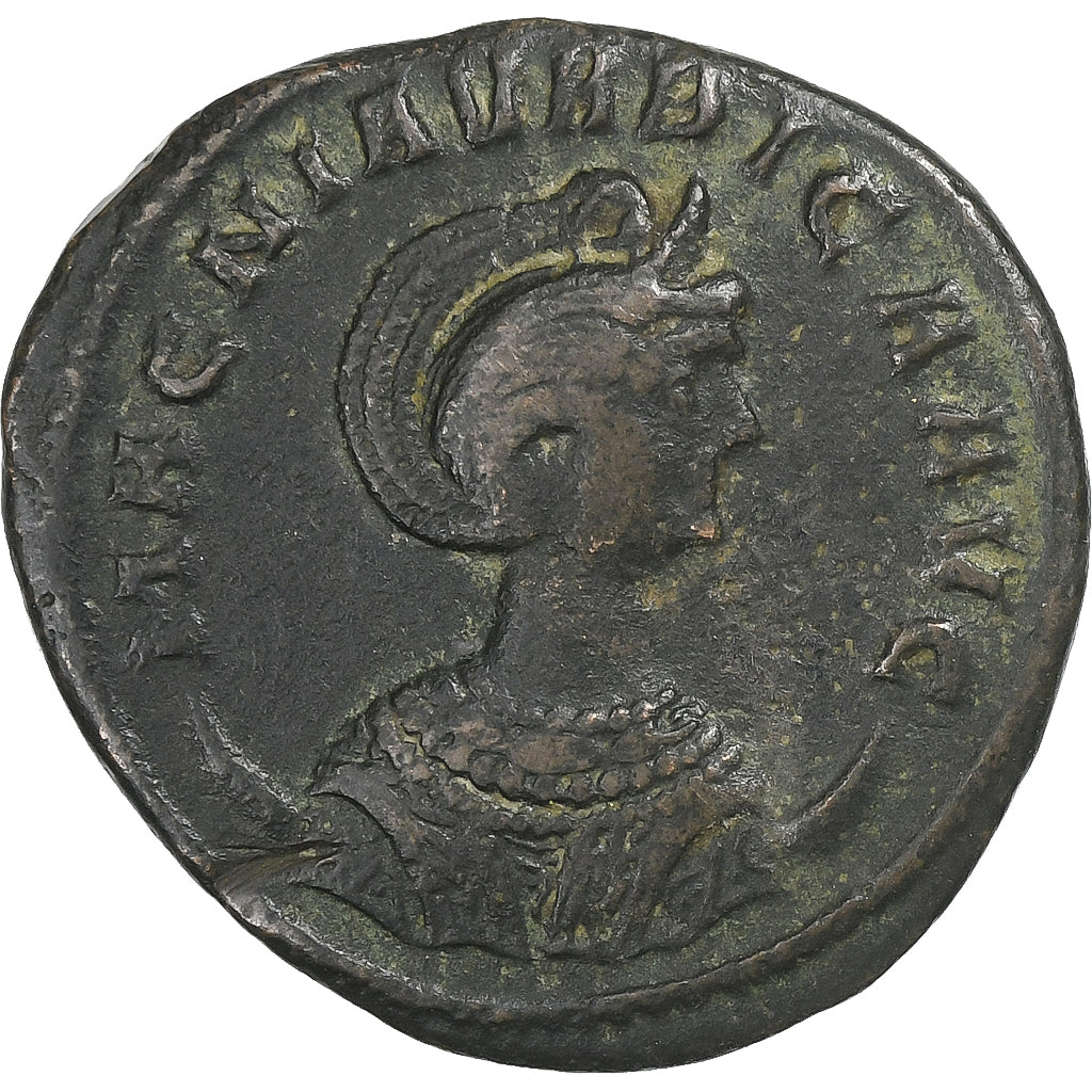 Magnia Urbica, Aurelianus, 283-285, Ticinum, Bronze, S+, RIC:347