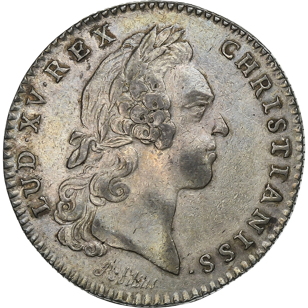 Francia, ficha, Louis XV, Normandie, Académie de Rouen, 1726, Argento