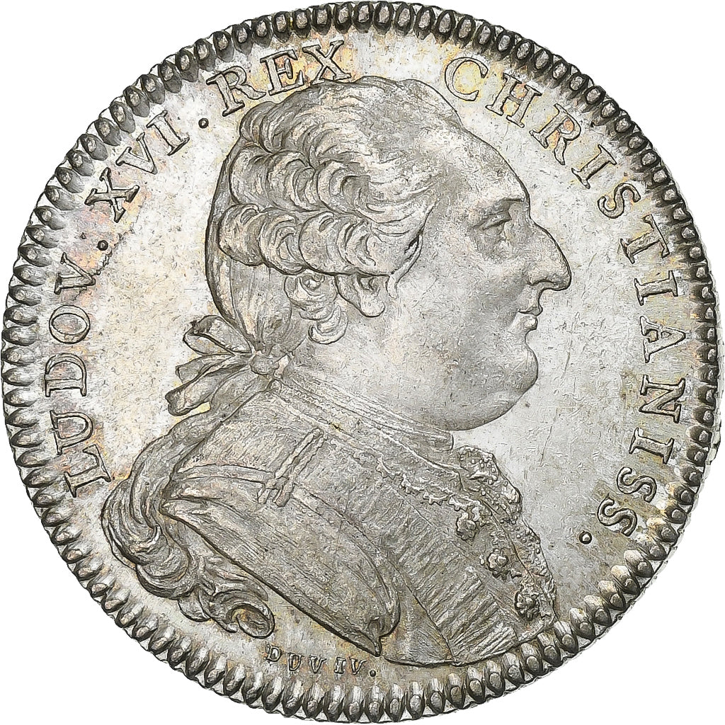 Francia, ficha, Louis XVI, Etats de Bourgogne, 1785, Argento, Duvivier, SPL