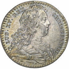 Francia, ficha, Louis XV, Chambre aux Deniers, 1728, Argento, Duvivier, BB+