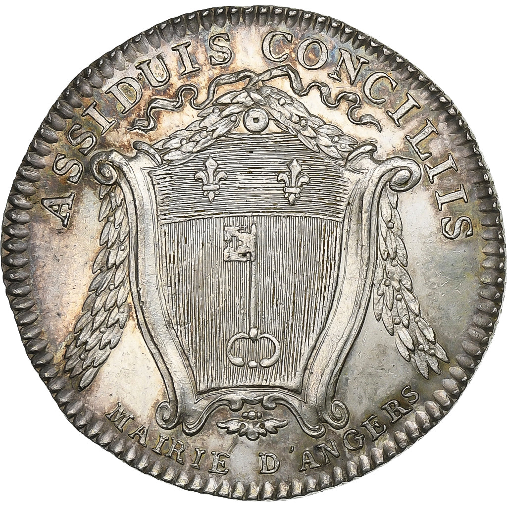 Francia, ficha, Louis-Stanislas-Xavier, duc d’Anjou, n.d., Argento, Duvivier