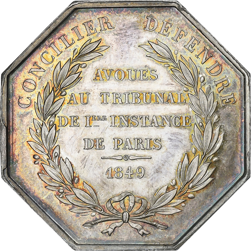 Frankreich, betaalpenning, Avoués au tribunal de Ière instance de Paris, 1849