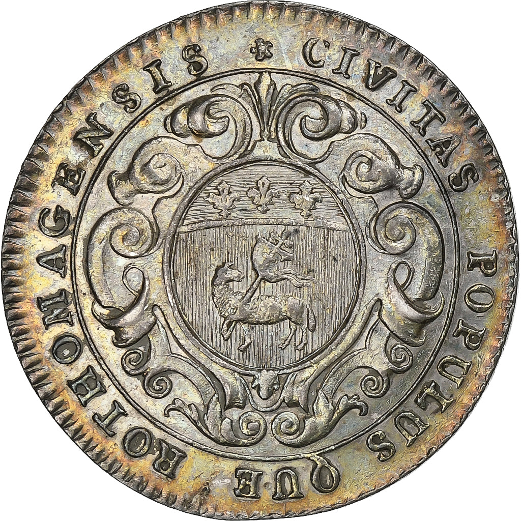Francia, ficha, Louis XV, Ville de Rouen, n.d., Argento, SPL-, Feuardent:6212