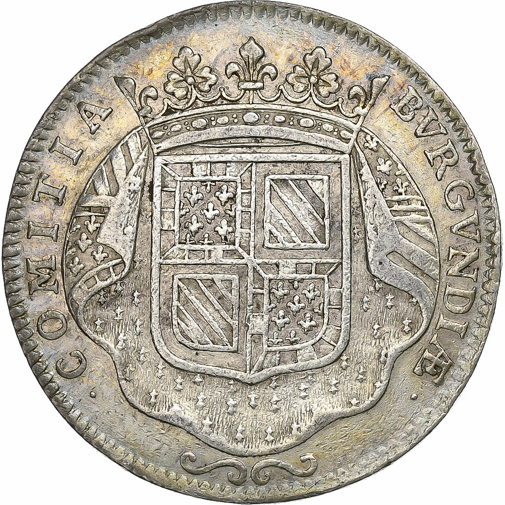 France, Token, Etats de Bourgogne, Claude Vitte, 1710, Silver, AU(50-53)