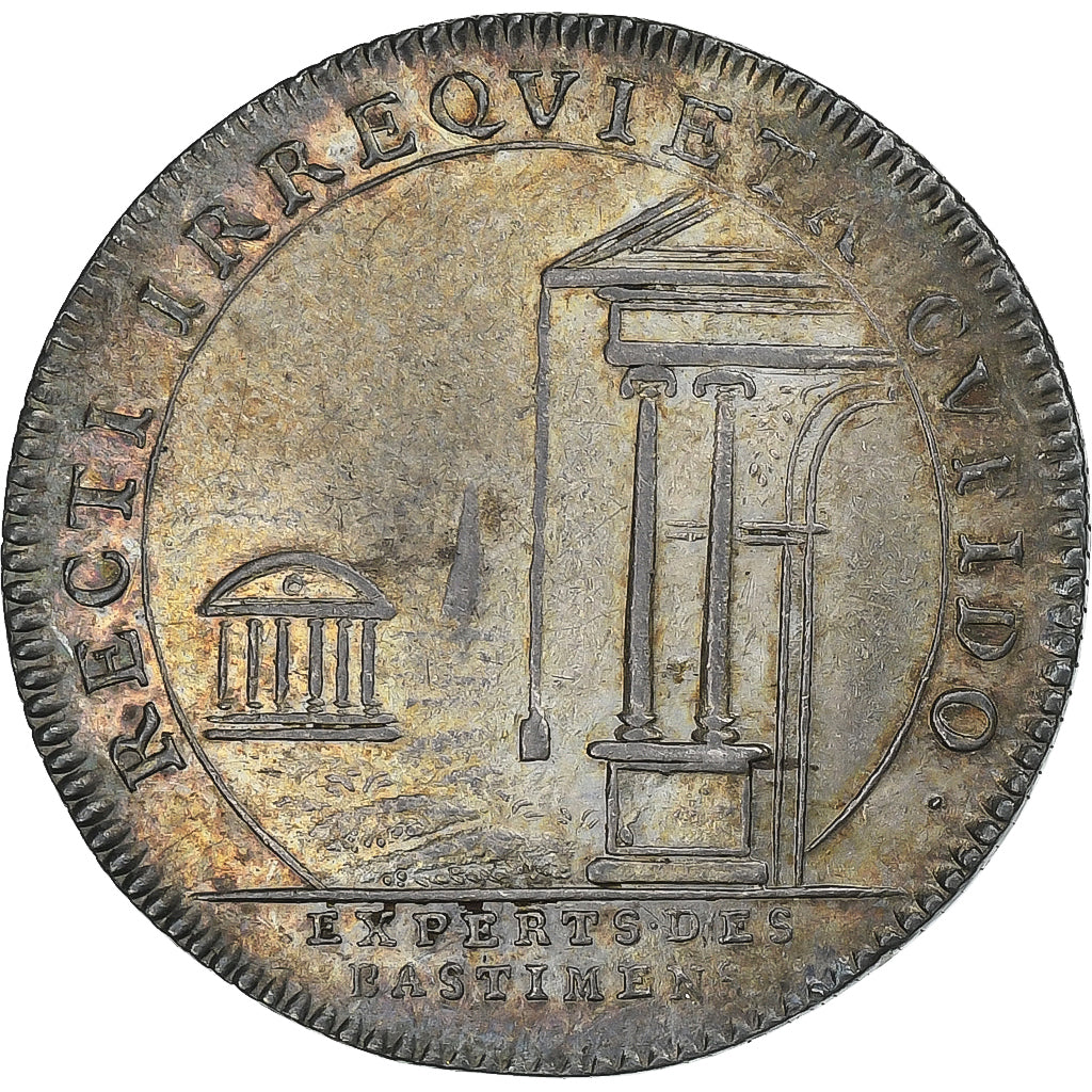 Francia, ficha, Louis XV, Experts des Bâtiments du Roi, n.d., Argento, BB+