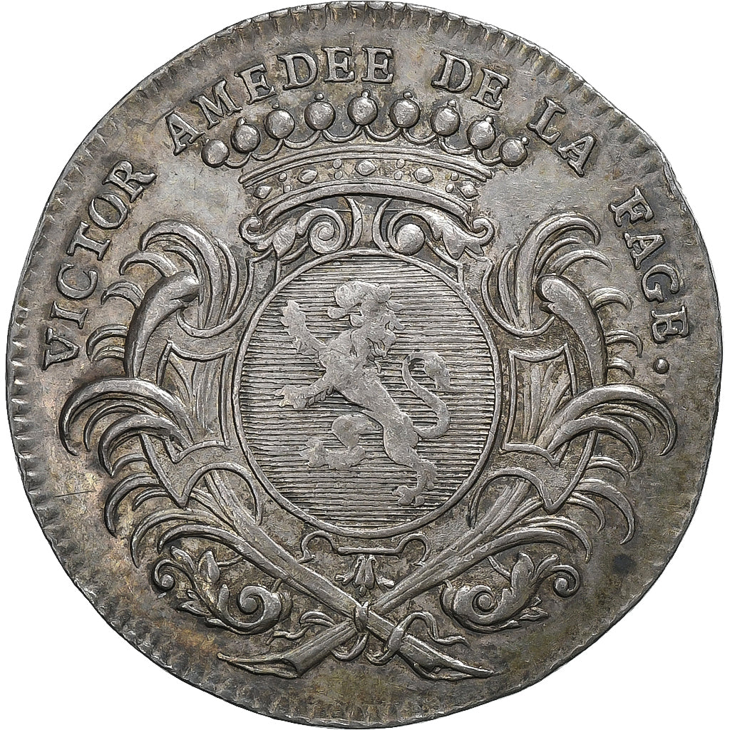 Francia, ficha, Etats de Bourgogne, Victor Amédée de La Fage, 1722, Argento