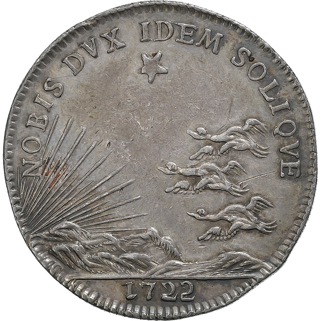 Francia, ficha, Etats de Bourgogne, Victor Amédée de La Fage, 1722, Argento