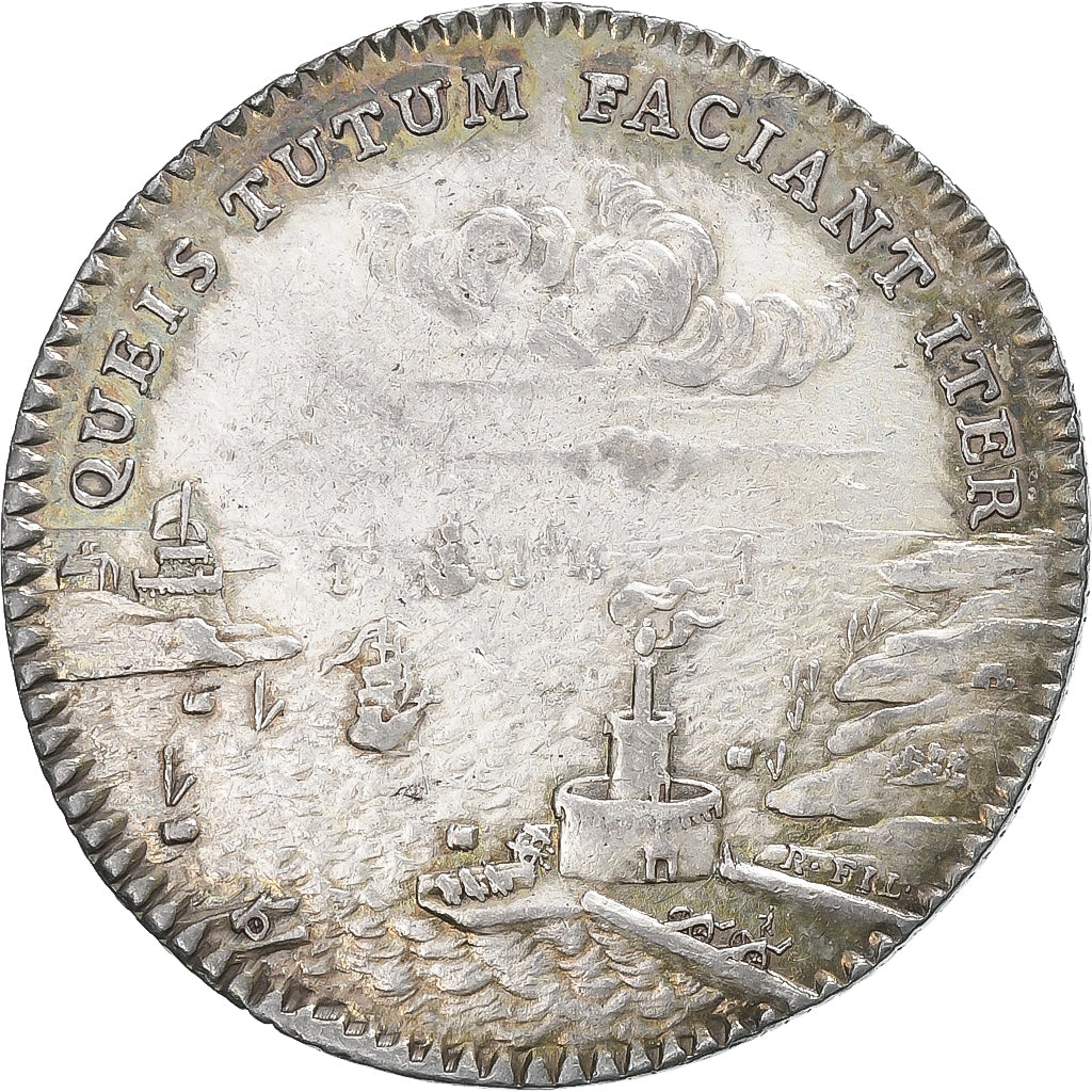 Frankrijk, Token, Chambre du commerce de Picardie, 1761, Zilver, ZF+
