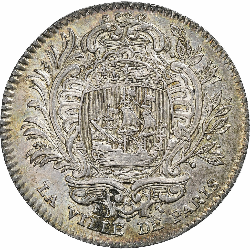 Francia, ficha, Michel-Étienne Turgot, prévôt de Paris, 1736, Argento, SPL-