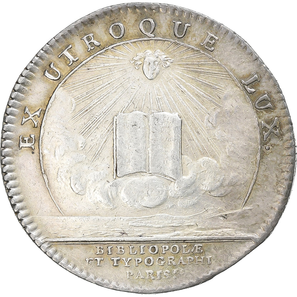 Frankreich, betaalpenning, Corporations, Imprimeur-Libraires, 1723, Silber, SS+