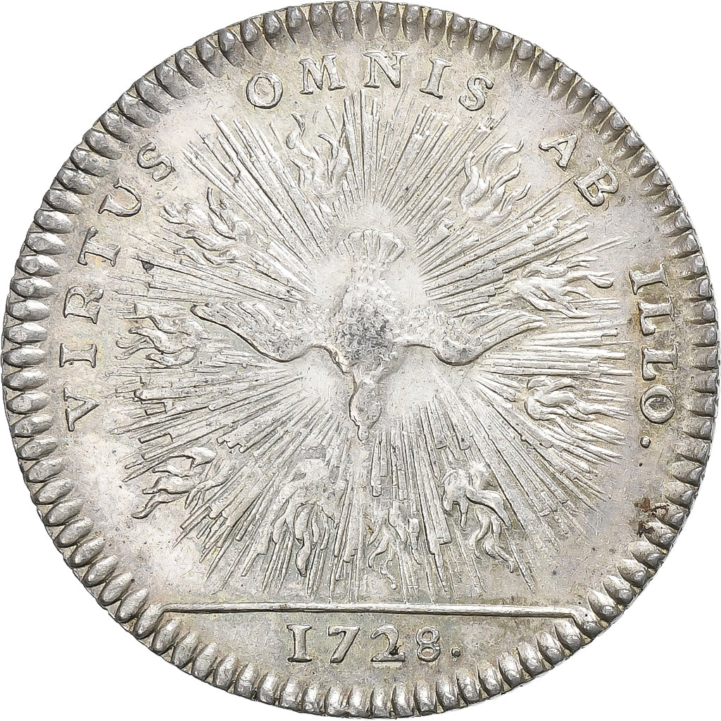 Francia, ficha, Louis XV, Ordres du Roi, Ordre du saint-Esprit, 1728, Argento