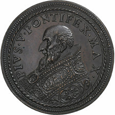 Papal States, Medal, Pius V, n.d., Bronze, Restrike, MS(60-62)