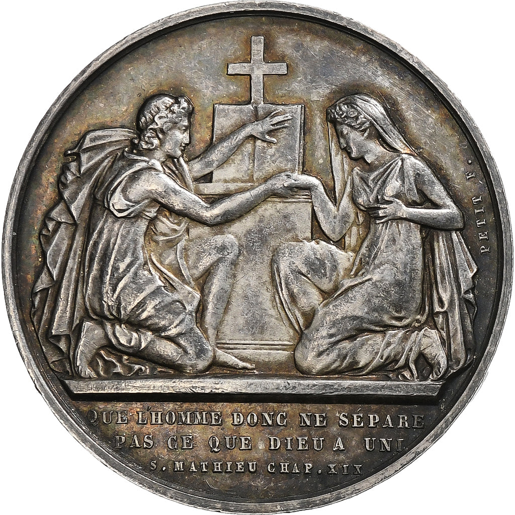 Frankreich, Médaille de mariage, 1862, Silber, Petit, VZ