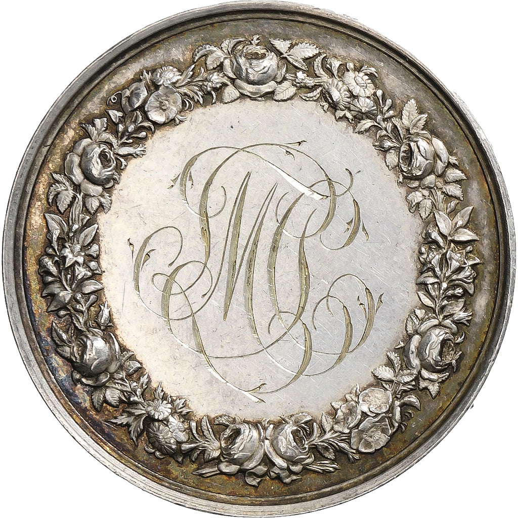 Frankrijk, Médaille de mariage, 1862, Zilver, Petit, PR