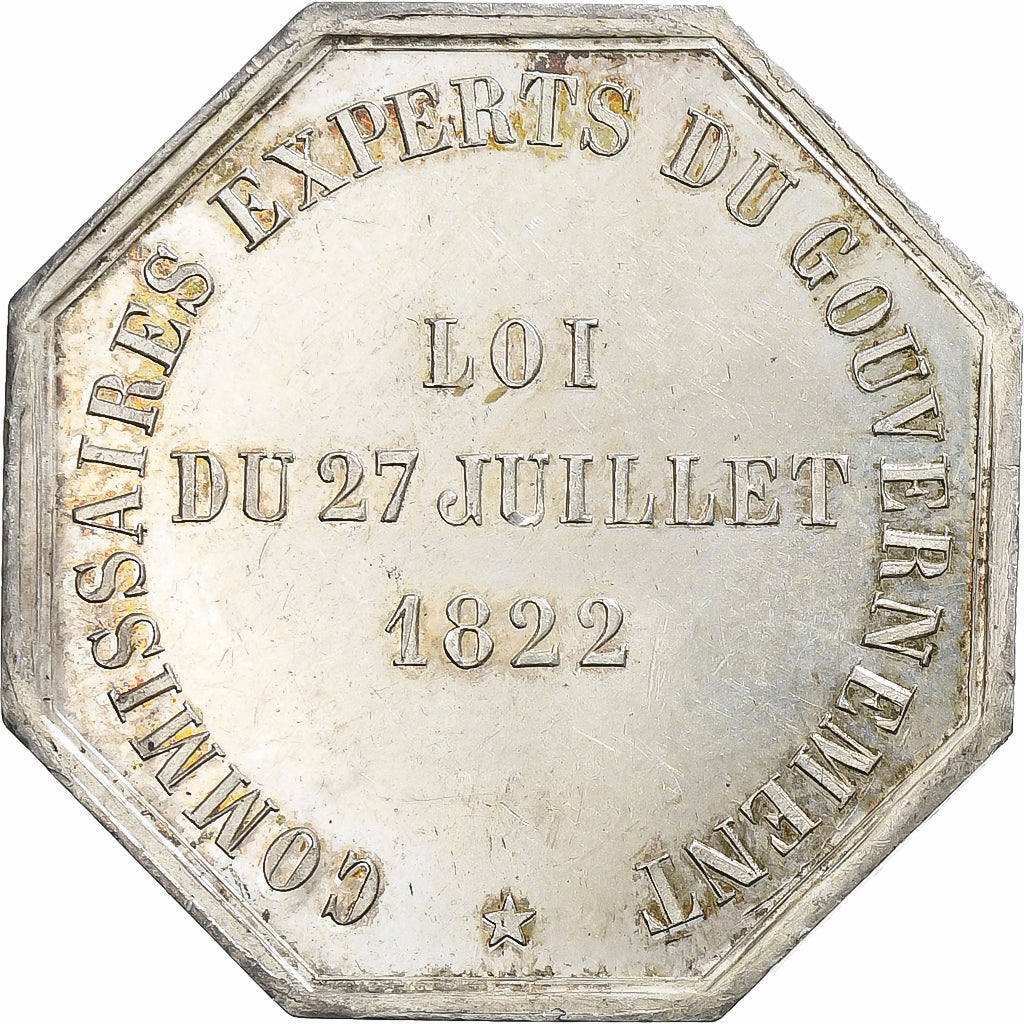 Francia, ficha, Commissaires experts du gouvernement, 1831, Argento, Domard