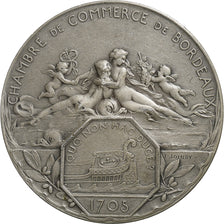 France, Médaille, Chambre de Commerce de Bordeaux, 1906, Argent, SUP+, Joindy