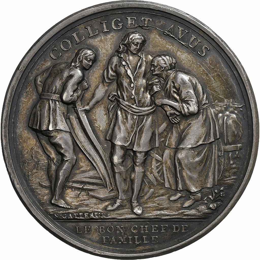 France, Medal, Bonne mère/Bon chef de famille, n.d., Silver